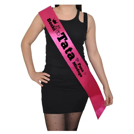 Szarfa FUKSJA Ślub Boski Tata Pana Młodego